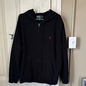 Polo by Ralph Lauren Men's Black Zip-Up Sweatshirt